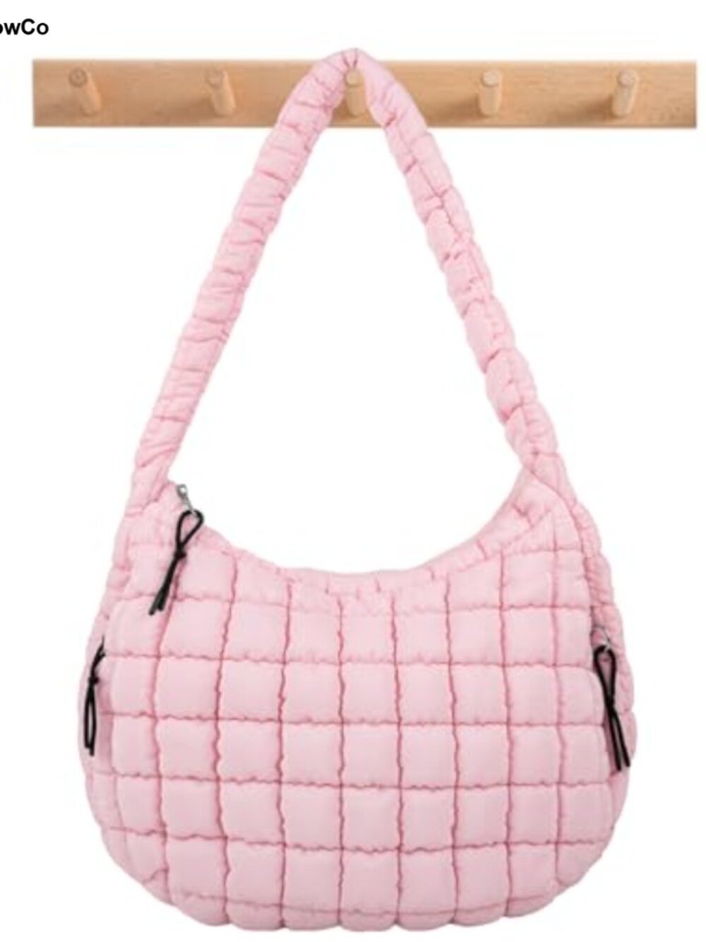 Quilted Puffer Tote Bag Crossbody Shoulder Bag Nylon Hobo Handbag Travel
